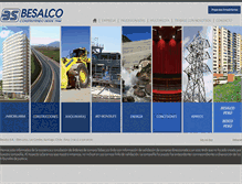 Tablet Screenshot of besalco.cl